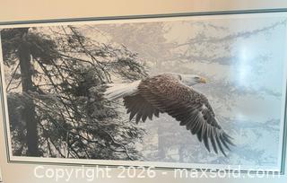 MaxSold Auction: Signed Limited Edition Ron Parker Framed Lithograph – Eagle & Landscape - Saanich (British Columbia, Canada) PARTNER MANAGED Moving Online Auction - Valewood Trail