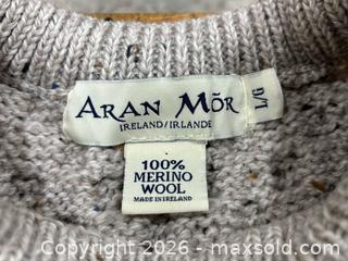 MaxSold Auction: Aran Mor Wool Sweater Size Large Made in Ireland - Mississauga (Ontario, Canada) SELLER MANAGED Downsizing Online Auction - Sherwood Mills Boulevard