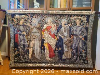 MaxSold Auction: Large Pre-Raphaelite Arts & Crafts Tapestry - Reproduction of “Ehret die Frauen” - Mississauga (Ontario, Canada) SELLER MANAGED Downsizing Online Auction - Sherwood Mills Boulevard
