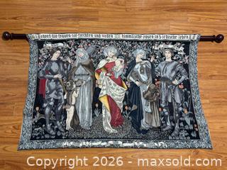 MaxSold Auction: Large Pre-Raphaelite Arts & Crafts Tapestry - Reproduction of “Ehret die Frauen” - Mississauga (Ontario, Canada) SELLER MANAGED Downsizing Online Auction - Sherwood Mills Boulevard