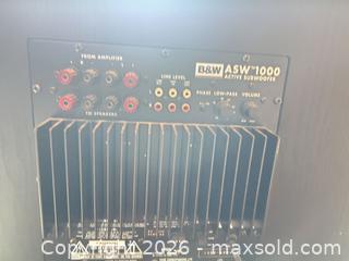 MaxSold Auction: B&W ASW1000 Powered Subwoofer & Satellite 5.1 Speaker Set - Vaughan (Ontario, Canada) SELLER MANAGED Downsizing Online Auction - Faye Court