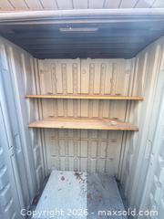 MaxSold Auction: Suncast Beige Resin Vertical Storage Shed  - Vaughan (Ontario, Canada) SELLER MANAGED Downsizing Online Auction - Faye Court