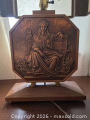 MaxSold Auction: Albert Gilles 1930s Art Deco Copper Relief MCM Lamp Vintage Mid-Century Arts & Crafts Wood - Hamilton (Ontario, Canada) SELLER MANAGED Estate Sale Online Auction - East 35th Street