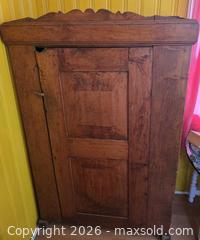 MaxSold Auction: Antique Primitive Rustic Solid Wood Large Storage Cupboard Hutch with Single Door - Hamilton (Ontario, Canada) SELLER MANAGED Estate Sale Online Auction - East 35th Street