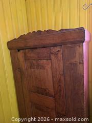 MaxSold Auction: Antique Primitive Rustic Solid Wood Large Storage Cupboard Hutch with Single Door - Hamilton (Ontario, Canada) SELLER MANAGED Estate Sale Online Auction - East 35th Street