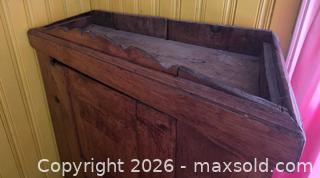 MaxSold Auction: Antique Primitive Rustic Solid Wood Large Storage Cupboard Hutch with Single Door - Hamilton (Ontario, Canada) SELLER MANAGED Estate Sale Online Auction - East 35th Street