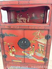 MaxSold Auction: Asian/Chinese Style Red Wood Cabinet with Gold Painted Details C - Toronto (Ontario, Canada) Estate Sale Online Auction - Spring Garden Avenue (CONDO)