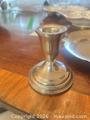 MaxSold Auction: Sterling Silver Tray, Weighted Candlestick & Pair of Small Spoons B - Toronto (Ontario, Canada) Estate Sale Online Auction - Spring Garden Avenue (CONDO)