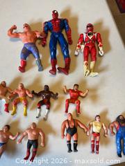 MaxSold Auction: Basket Of Superheroes  And Wrestlers - Janetville (Ontario, Canada) SELLER MANAGED Charity/Fundraising Online Auction - Janetville Road