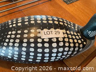MaxSold Auction: Large solid wood carved loon - Janetville (Ontario, Canada) SELLER MANAGED Charity/Fundraising Online Auction - Janetville Road