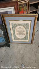 MaxSold Auction: Framed Winter Covered Bridge & Portrait Prints, Signed 1967 B - Catasauqua (Pennsylvania, USA) Estate Sale Online Auction - American Street