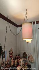 MaxSold Auction: Pink Fabric Shade Hanging Light Pendant with Glass Finial B - Catasauqua (Pennsylvania, USA) Estate Sale Online Auction - American Street