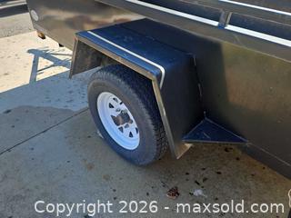 MaxSold Auction: Advantage Trailer Steel Utility Trailer, Single Axle, Black - Prince Edward (Ontario, Canada) PARTNER MANAGED Moving Online Auction - County Road 7