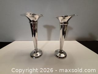 MaxSold Auction: Pair of Antique Silver Bud Vase's - North Vancouver (British Columbia, Canada) PARTNER MANAGED Downsizing Online Auction - 14th Street West