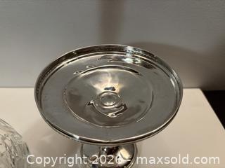MaxSold Auction: Sterling Pedestal Dish with Silver Topped Decanter - North Vancouver (British Columbia, Canada) PARTNER MANAGED Downsizing Online Auction - 14th Street West