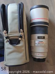 MaxSold Auction: Canon Ultrasonic Image Stabilizer and other Canon lens.   - Los Angeles (California, USA) PARTNER MANAGED Moving Online Auction - W 36th Street (CONDO)