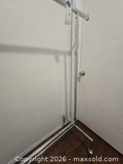 MaxSold Auction: Chrome Steel Adjustable Garment Rack with Casters, 60 in wide - Los Angeles (California, USA) PARTNER MANAGED Moving Online Auction - W 36th Street (CONDO)