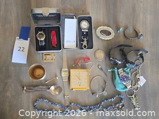 MaxSold Auction: Costume Jewelry Watches 800 stamp,  1/10 14k, Some sterling silver, and more! - Los Angeles (California, USA) PARTNER MANAGED Moving Online Auction - W 36th Street (CONDO)