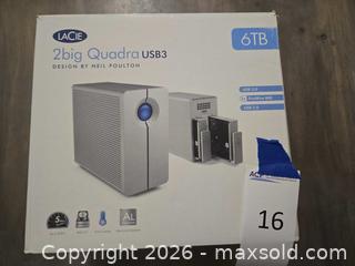 MaxSold Auction: LACIE 2big Quadra USB3 6TB - Los Angeles (California, USA) PARTNER MANAGED Moving Online Auction - W 36th Street (CONDO)