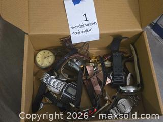 MaxSold Auction: Lots of Watches! Wristwatches, Pocket watch  - Los Angeles (California, USA) PARTNER MANAGED Moving Online Auction - W 36th Street (CONDO)