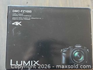 MaxSold Auction: LUMIX PANASONIC Camera DMC- FZ1000 - Los Angeles (California, USA) PARTNER MANAGED Moving Online Auction - W 36th Street (CONDO)