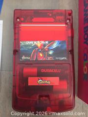 MaxSold Auction: Pokemon BackLit GameBoy Color with Custom box and Shell - Los Angeles (California, USA) PARTNER MANAGED Moving Online Auction - W 36th Street (CONDO)