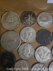 MaxSold Auction: SILVER COINS Peace Dollars, Half Dollars, Dimes, Quarters, 25 Peso 1968 - Los Angeles (California, USA) PARTNER MANAGED Moving Online Auction - W 36th Street (CONDO)
