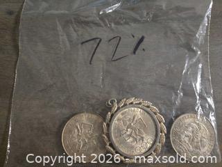 MaxSold Auction: Silver Mixed Coin Lot — Mexico, Canada & Other with Coin Jewelry - Los Angeles (California, USA) PARTNER MANAGED Moving Online Auction - W 36th Street (CONDO)