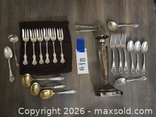 MaxSold Auction: Wallace Sterling Silver Ornate Floral Flatware & Candlestick Set - Los Angeles (California, USA) PARTNER MANAGED Moving Online Auction - W 36th Street (CONDO)