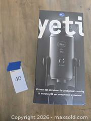 MaxSold Auction: YETI Blackout Mic - Los Angeles (California, USA) PARTNER MANAGED Moving Online Auction - W 36th Street (CONDO)