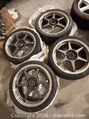 MaxSold Auction: Set of 4 17-inch 5-Lug Wheels, Gunmetal Spokes Polished Lip - Mississauga (Ontario, Canada) SELLER MANAGED Estate Sale Online Auction - Robinwood Court