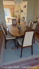 MaxSold Auction: Mid-Century Walnut Veneer Dining Set, Seats 6 C - Ottawa (Ontario, Canada) PARTNER MANAGED Downsizing Online Auction - Dorothea Drive