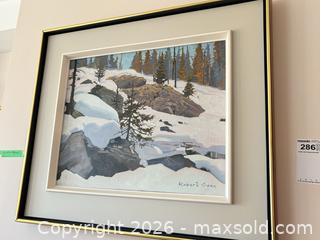 MaxSold Auction: Robert Genn Acrylic Winter Landscape on Canvas A - Ottawa (Ontario, Canada) PARTNER MANAGED Downsizing Online Auction - Dorothea Drive