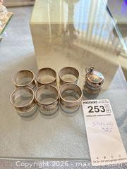 MaxSold Auction: Sterling Silver Napkin Rings & Small Condiment/Mustard Pot A - Ottawa (Ontario, Canada) PARTNER MANAGED Downsizing Online Auction - Dorothea Drive