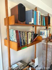 MaxSold Auction: Teak Finish Modular Wood Veneer Floor-to-Ceiling Shelving Unit C - Ottawa (Ontario, Canada) PARTNER MANAGED Downsizing Online Auction - Dorothea Drive