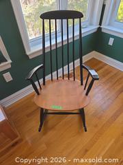 MaxSold Auction: Two-Tone Wood Windsor Spindle-Back Rocking Chair A - Ottawa (Ontario, Canada) PARTNER MANAGED Downsizing Online Auction - Dorothea Drive
