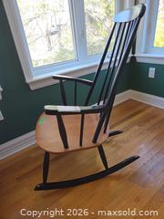MaxSold Auction: Two-Tone Wood Windsor Spindle-Back Rocking Chair A - Ottawa (Ontario, Canada) PARTNER MANAGED Downsizing Online Auction - Dorothea Drive
