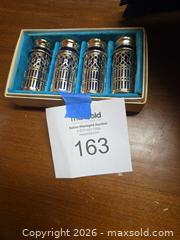 MaxSold Auction: FB Rogers Silver plated Salt & Pepper Shakers in Boxed set - Glendale (California, USA) SELLER MANAGED Estate Sale Online Auction -  Rancho Avenue