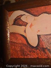 MaxSold Auction: Framed Modigliani Giclée / Canvas Landscape Nude - Glendale (California, USA) SELLER MANAGED Estate Sale Online Auction -  Rancho Avenue