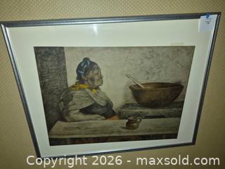 MaxSold Auction: Francisco Zuniga Framed Signed and dated 1981, Etching Print, Limited Edition, Large (Over 24 in) - Glendale (California, USA) SELLER MANAGED Estate Sale Online Auction -  Rancho Avenue