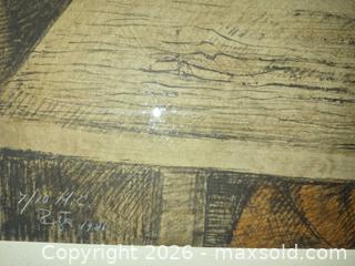 MaxSold Auction: Francisco Zuniga Framed Signed and dated 1981, Etching Print, Limited Edition, Large (Over 24 in) - Glendale (California, USA) SELLER MANAGED Estate Sale Online Auction -  Rancho Avenue