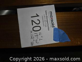 MaxSold Auction: Teak and aluminum Shower  stool.  - Glendale (California, USA) SELLER MANAGED Estate Sale Online Auction -  Rancho Avenue