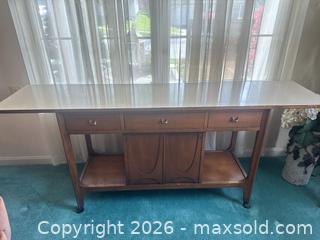 MaxSold Auction: Broyhill Brasilia Mid-Century Console Table / Sideboard - Laurel (Maryland, USA) SELLER MANAGED Estate Sale Online Auction - Summerwind Circle
