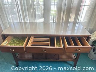MaxSold Auction: Broyhill Brasilia Mid-Century Console Table / Sideboard - Laurel (Maryland, USA) SELLER MANAGED Estate Sale Online Auction - Summerwind Circle