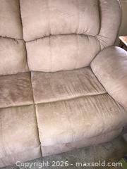 MaxSold Auction: Beige Microfiber Loveseat Recliner, 2-Seat - Denver (Colorado, USA) PARTNER MANAGED Estate Sale Online Auction - Fenton Street
