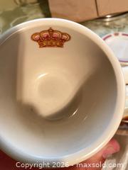MaxSold Auction: Shenango China Cup, Saucer & Mini Plate, Crown Motif - Denver (Colorado, USA) PARTNER MANAGED Estate Sale Online Auction - Fenton Street