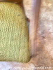 MaxSold Auction: Vintage Queen Anne Upholstered Armchair with Olive Seat - Denver (Colorado, USA) PARTNER MANAGED Estate Sale Online Auction - Fenton Street