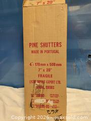 MaxSold Auction: Pine Shutters Made in Portugal - Calgary (Alberta, Canada) SELLER MANAGED Estate Sale Online Auction - 59 Avenue South East        