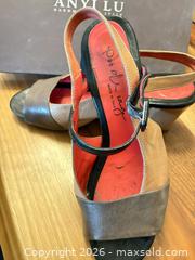 MaxSold Auction: Gaia Leather Peep Toe Block Heel Sandals, Buckle (Made in Italy) - Toronto (Ontario, Canada) SELLER MANAGED Downsizing Online Auction - Davenport Road (CONDO)