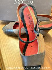 MaxSold Auction: Gaia Leather Peep Toe Block Heel Sandals, Buckle (Made in Italy) - Toronto (Ontario, Canada) SELLER MANAGED Downsizing Online Auction - Davenport Road (CONDO)